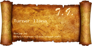 Turner Ilona névjegykártya